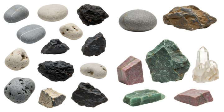 自然石 多彩な質感 複数写真