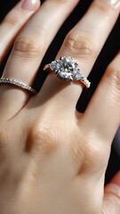 close up of female hands with jewelry