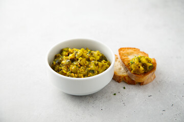 Homemade cucumber relish or chutney