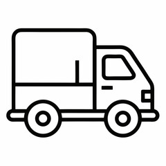 vector truck icon