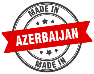 Made in Azerbaijan round sign. Made in Azerbaijan stamp.