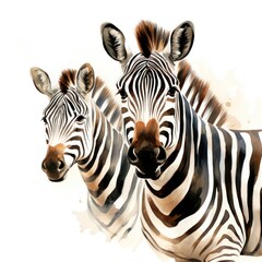 Naklejka premium Zebra wildlife animal mammal.