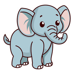 Cute Animal Elements Elephant Illustration