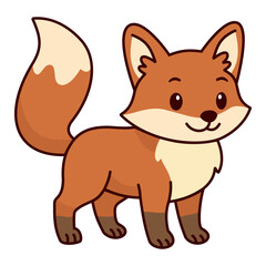 Cute Animal Elements Fox Illustration