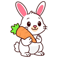 Cute Animal Elements Rabbit Illustration