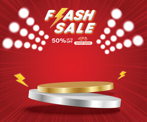 Sale signs and online shopping on the phone. mega sale and flash sale and payday	