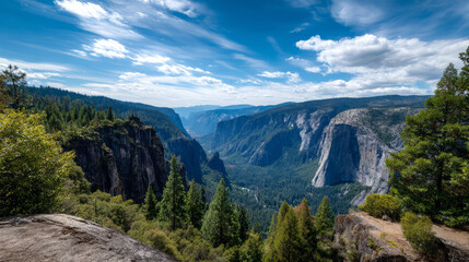 Obraz premium Mountain view above clouds flowers and blooming bushes at sunset sunbeams. Calm close-up beautiful landscape, screensaver background, Beautiful panorama. Summer vacation, holiday, amazing nature.