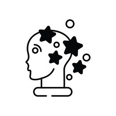 Creativity vector icon stock illustration