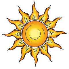 sun vector illustration