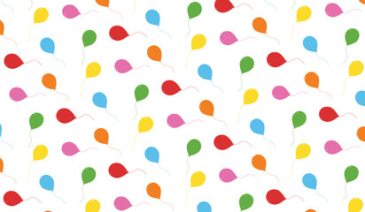 seamless pattern balloon colorful vector design template