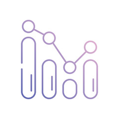 Growth vector icon stock illustration