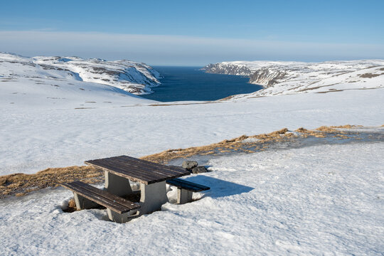 Landschaft auf dem Weg zum Nordkap.
