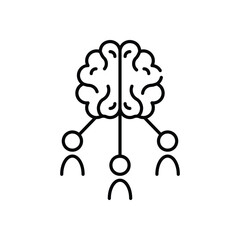 BrainStorm vector icon stock illustration