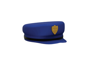 police hat icon 3d illustration render