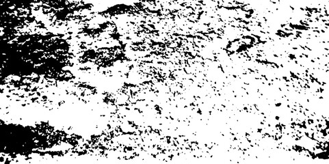 Fototapeta premium Dust wall rusty overlay distress grungy effect paint. Black and white grunge seamless texture. Dust and scratches grain texture on white and black background. 