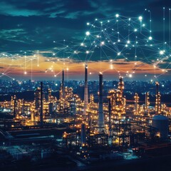 Fototapeta premium AI-Driven Carbon Footprint Tracking for Products - Using AI to track and reduce the carbon footprint of products across their lifecycle.