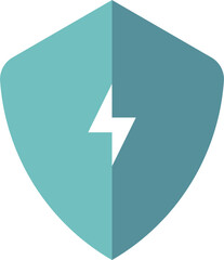 Powerful Protection Secure Shield Icon Graphic
