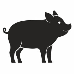 black silhouette icon on white background