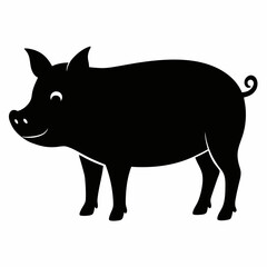 black silhouette icon on white background