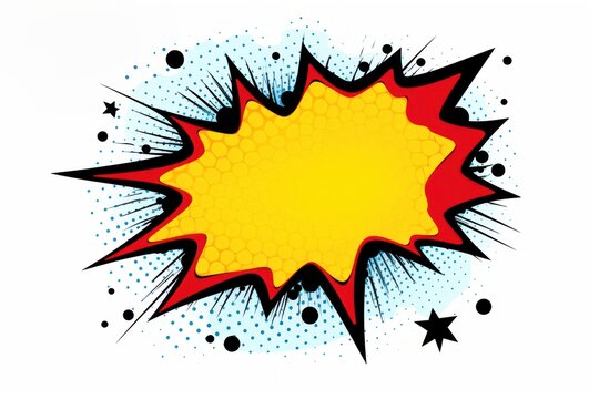 Omg cartoon comic book sound blast pattern white background splattered.