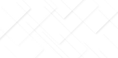 Modern Abstract white background design with layers of textured white transparent material in triangle and squares shapes. White color technology concept geometric line vector background.	
