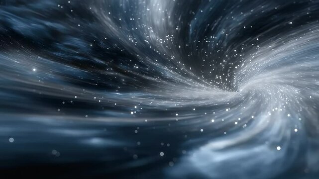 Cosmic Particles Swirling Towards a Dense Singularity