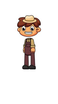Welcoming Gesture by Chibi Farmer, Open Arms Cartoon Loop
