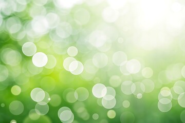 Soft green bokeh background with light highlights