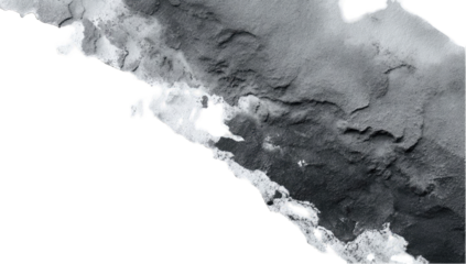 Grayscale topographic map detail, showing landform