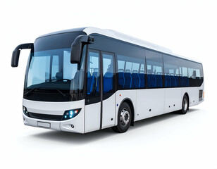 Futuristic Public Transportation Magnetic Levitation Bus Concept