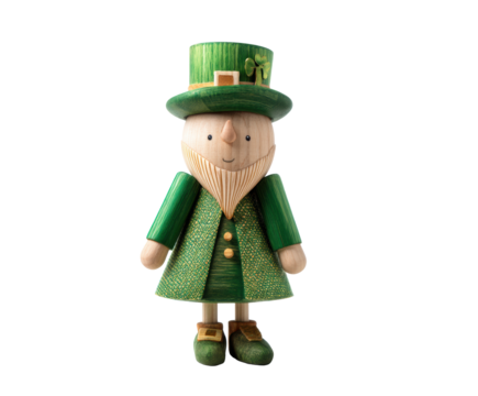 Festive leprechaun figurine for St Patrick's Day celebration