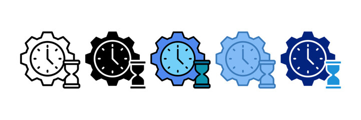 Time Management Icon Element For Design