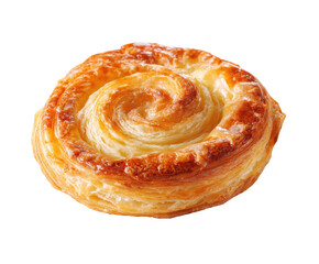 Freshly baked puff pastry swirl for desserts and snacks