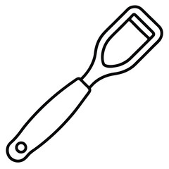 Peeler on White Background