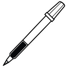 Pen on White Background