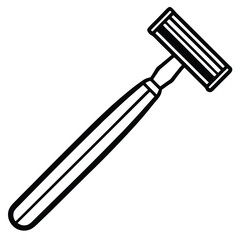 Razor on White Background