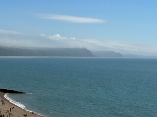 view of the Jurassic coast Dorset England 