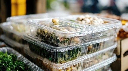 Biodegradable plastic alternatives for food packaging using seaweed polymers, corn-based films, mushroom foam, and compostable containers for eco food safety solutions