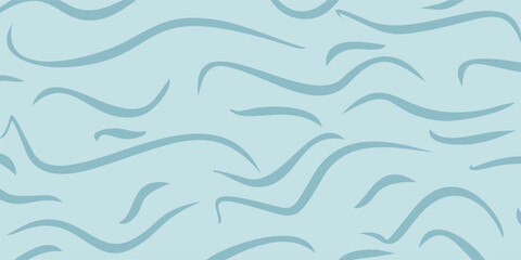Abstract hand drawn blue background, interesting curved pattern. Template design for banner, poster, social media.