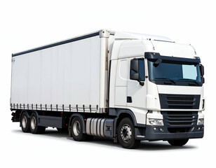 Powerful Semi-Truck Long-Haul Freight Transportation