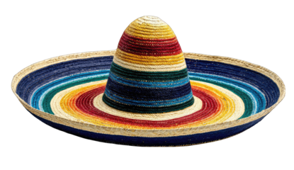 Colorful wide-brimmed hat with rainbow stripes (1)