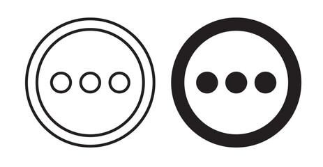 Fototapeta premium More icon set flat style. Vector illustration collection.