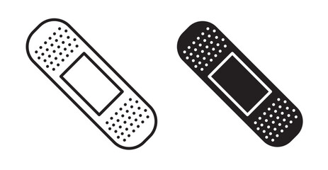 Bandage icon set flat style. Vector illustration collection.