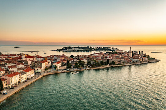 Porec in Istria at the Sunset