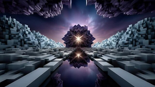 Geometric abstract pathway