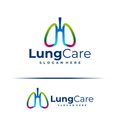 Lung logo design concept vector. Lung Care Logo Design Template. Creative Symbol. Icon
