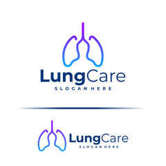 Lung logo design concept vector. Lung Care Logo Design Template. Creative Symbol. Icon