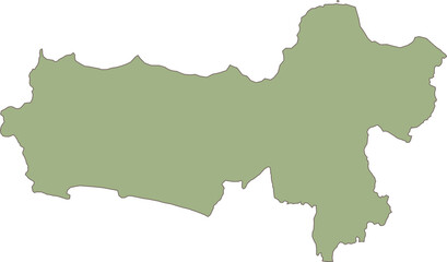 Central Java Map Icon Indonesia