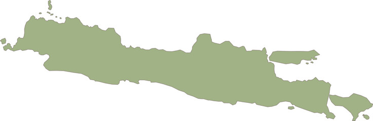 Java Island Indonesia Map Icon