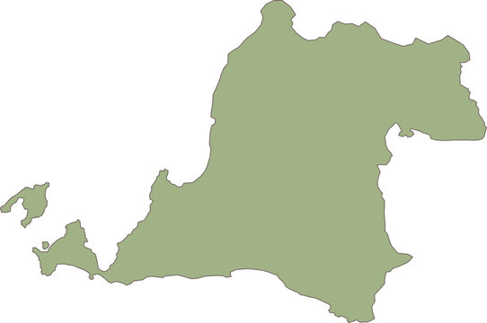 Map of Banten Java Indonesia Icon